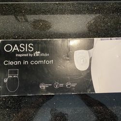 BioBidet OASIS Bidet Clean in Comfort For Toilet, White