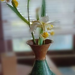 Vintage Antiqued Copper Vase