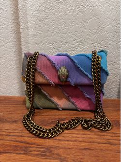 Kurt Geiger London Rainbow Denim Kensington Crossbody Bag