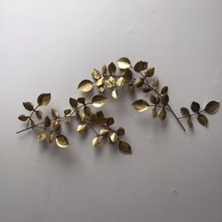 Vintage Gold Branches & Leaves Bendable Wall Decor (Set of 2)