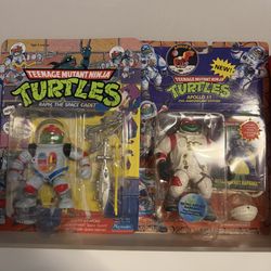 Playmates Teenage Mutant Ninja Turtles Apollo 11 and Space Cadet Raph