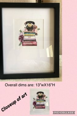 Vintage style Framed Art
