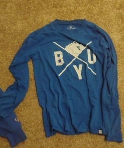 BYU Blue Long Sleeve Graphic Shirt