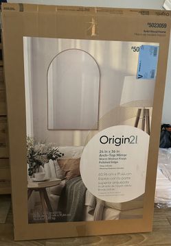 Origin 21 Arch-Top Mirror WARM WALNUT