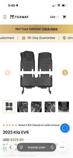 EV6 all weather floor mats