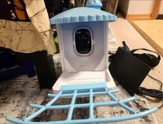 Smart Bird Feeder with Camera Solar Powered, 1080P HD AI