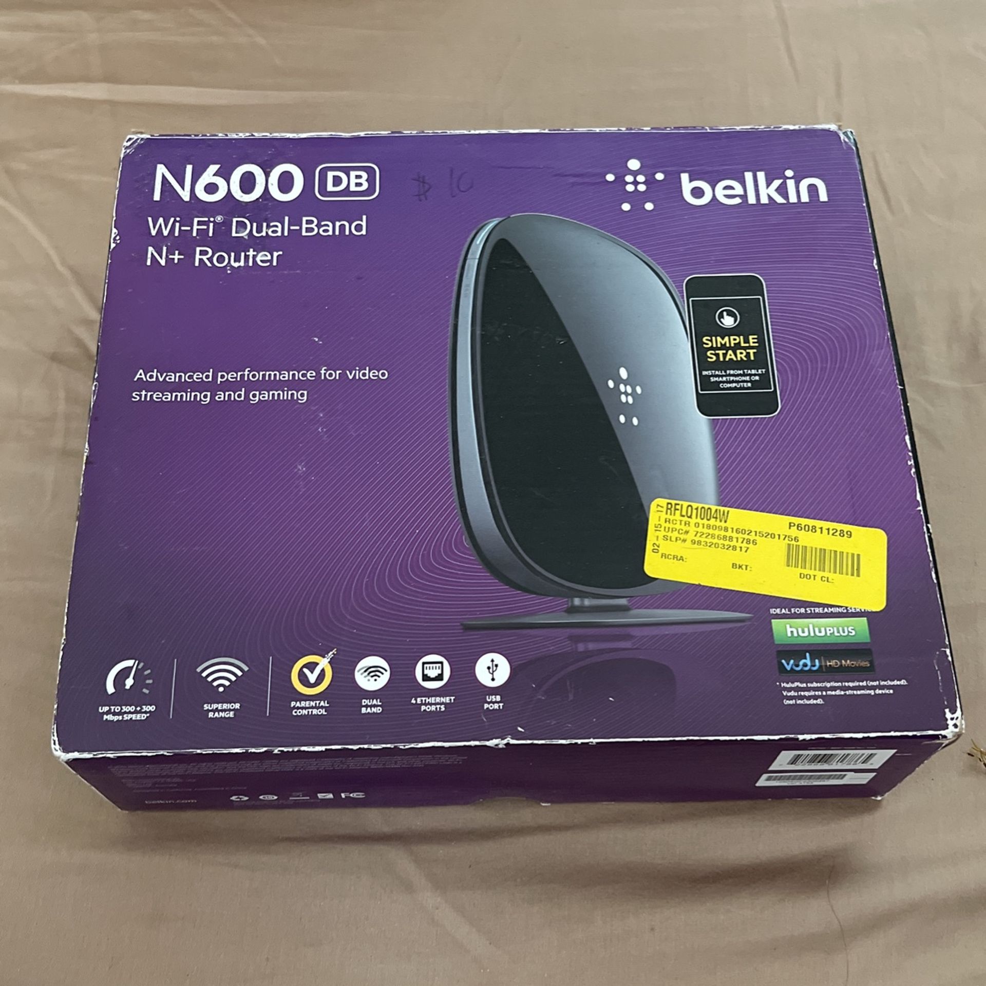 Belkin N600 Wifi Dual-band N+ Router