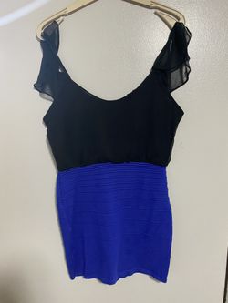 Blue And Black Dress