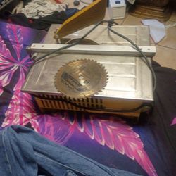 Table Saw  With Diamond And Serated Blades