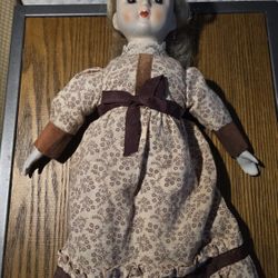 VINTAGE PORCELAIN DOLL 
