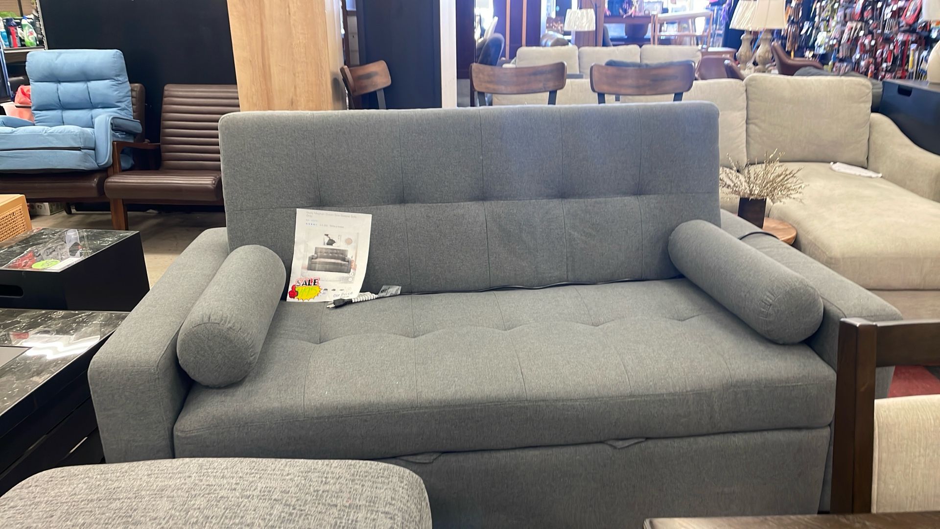 Sealy Meghan Queen Size Sleeper Sofa Gray