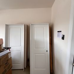 Two panels brand new in frame bedroom doors for sale