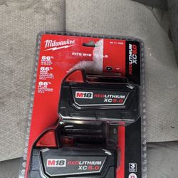 Milwaukee 48-11-1850 2 Pack M18 18V Lithium-Ion Battery 
