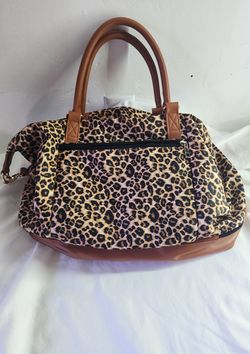 Leopard Print Weekender Tote Bag