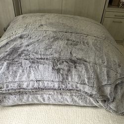 Lovesac Plush Fur Bean Bag 
