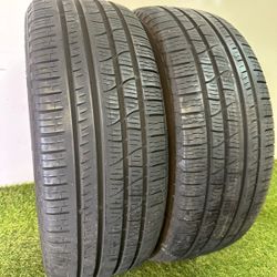 S86  235 50 19 99H  Pirelli Scorpion Verde  2 Used Tires 85% Life 