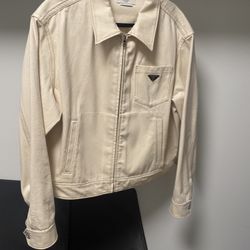 Prada Canvas Zip Up Jacket 