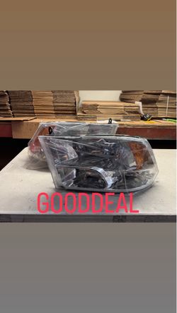 2009-2018 ram quad clear chrome oe style headlamps headlight 1500/2500/3500