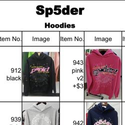 SP5DER HOODIES