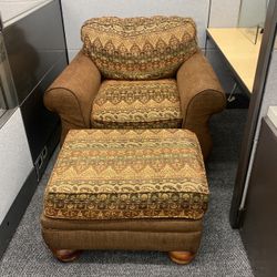Sofa Chair With Ottoman  
