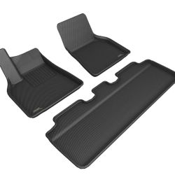 3D MAXpider All-Weather Floor Mats for 2020-2024 Tesla Model Y 5-Seat 