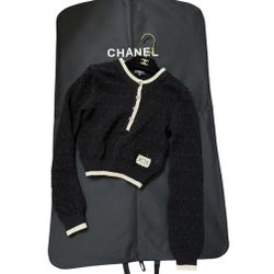 CHANEL 2024 Knitted Blouse In Black