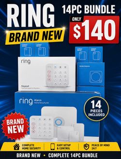 RING ALARM SYSTEM 14 PIECE BRAND NEW SMART