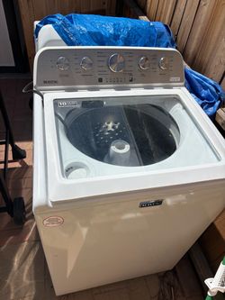 Maytag white washer and dryer