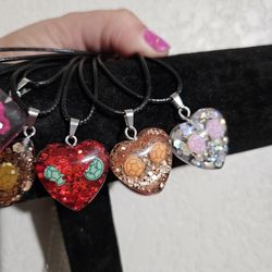 Handmade Resin Pendant Woth With Necklace