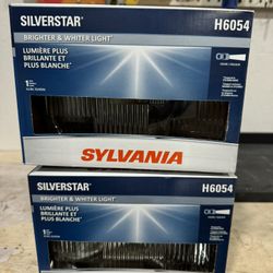 SYLVANIA H6054 SILVERSTAR Sealed Beam Headlight set