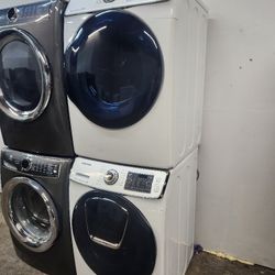 SAMSUNG SET STEAM WASHER AND ELECTRIC DRYER 