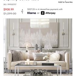 🎯Z-GALLERIE Duplicity Coffee Table - Delivery Negotiable🚛