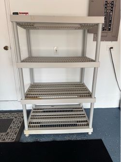 Plastic shelves