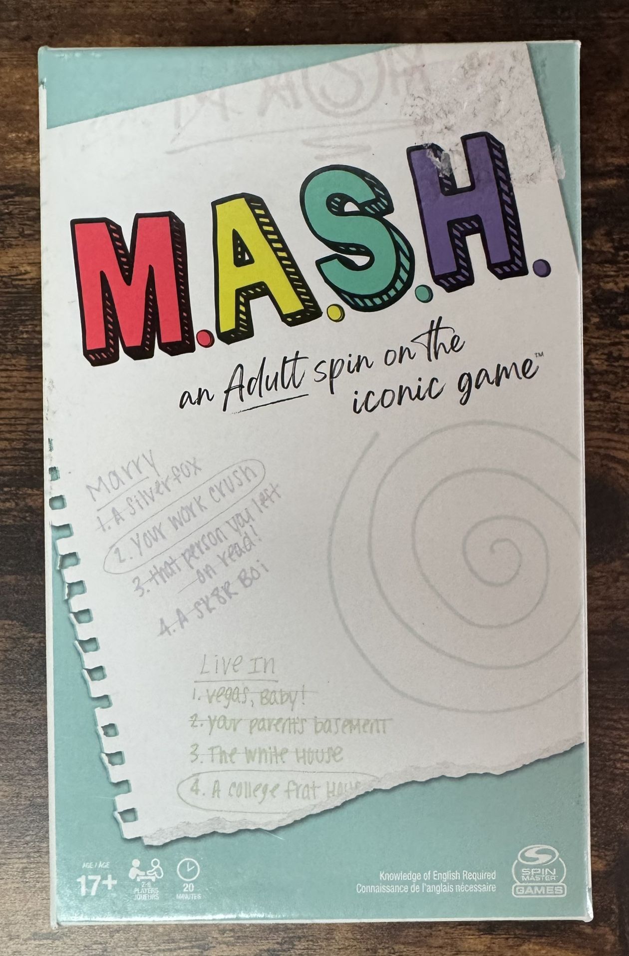 NEW and SEALED MASH Adult Take on and Iconic Game just $5