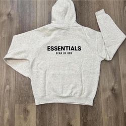 Light Oatmeal Essentials Hoodie