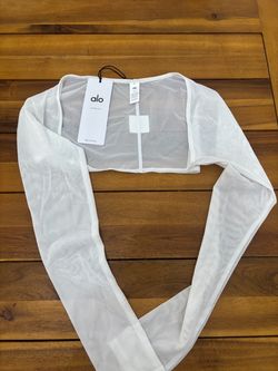 Alo mesh bolero shrug