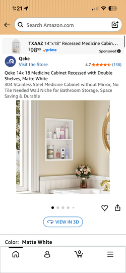White wall niche