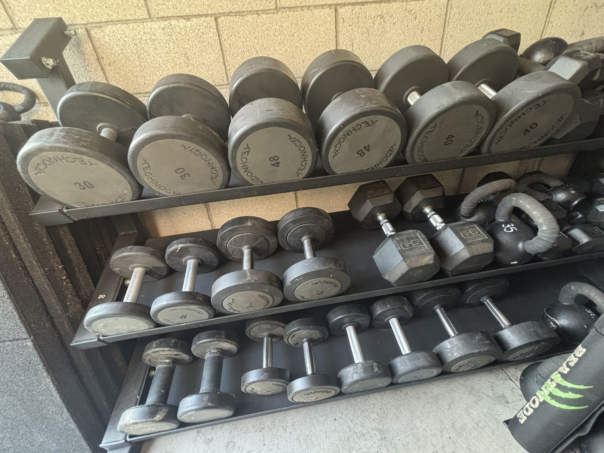 Technogym Urethane Dumbbell Weights Some Are Swivel Handles PRICES LISTED AT THE BOTTOM UNDER DESCRIPTION 👇👇👇👇