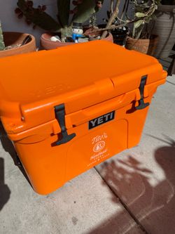 YETI Tundra 35 Hard Cooler in the limited-edition King Crab Orange
