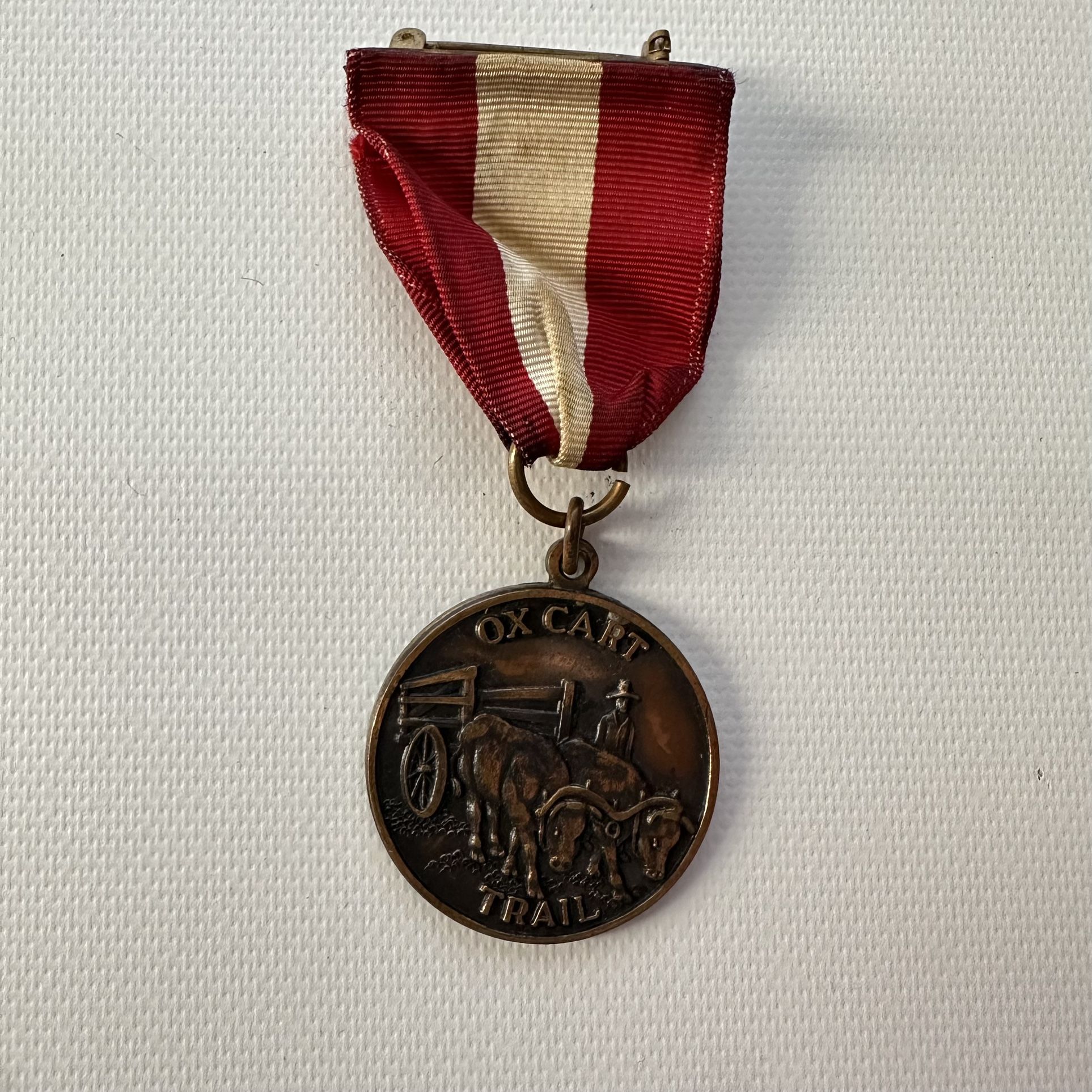 **Vintage** Oxcart Trail Medal Boy Scout Of America Award