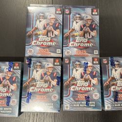 2025 Topps Chrome NFL Value Hanger Box