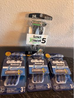 Gillette & Schick disposable razors