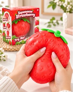 Squeeeeze Strawberry Squishy Toy