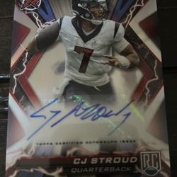 CJ Stroud Topps Composite Auto Card