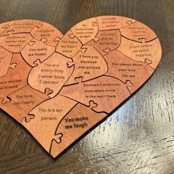 Pieces of My Heart: Wooden Puzzle Box