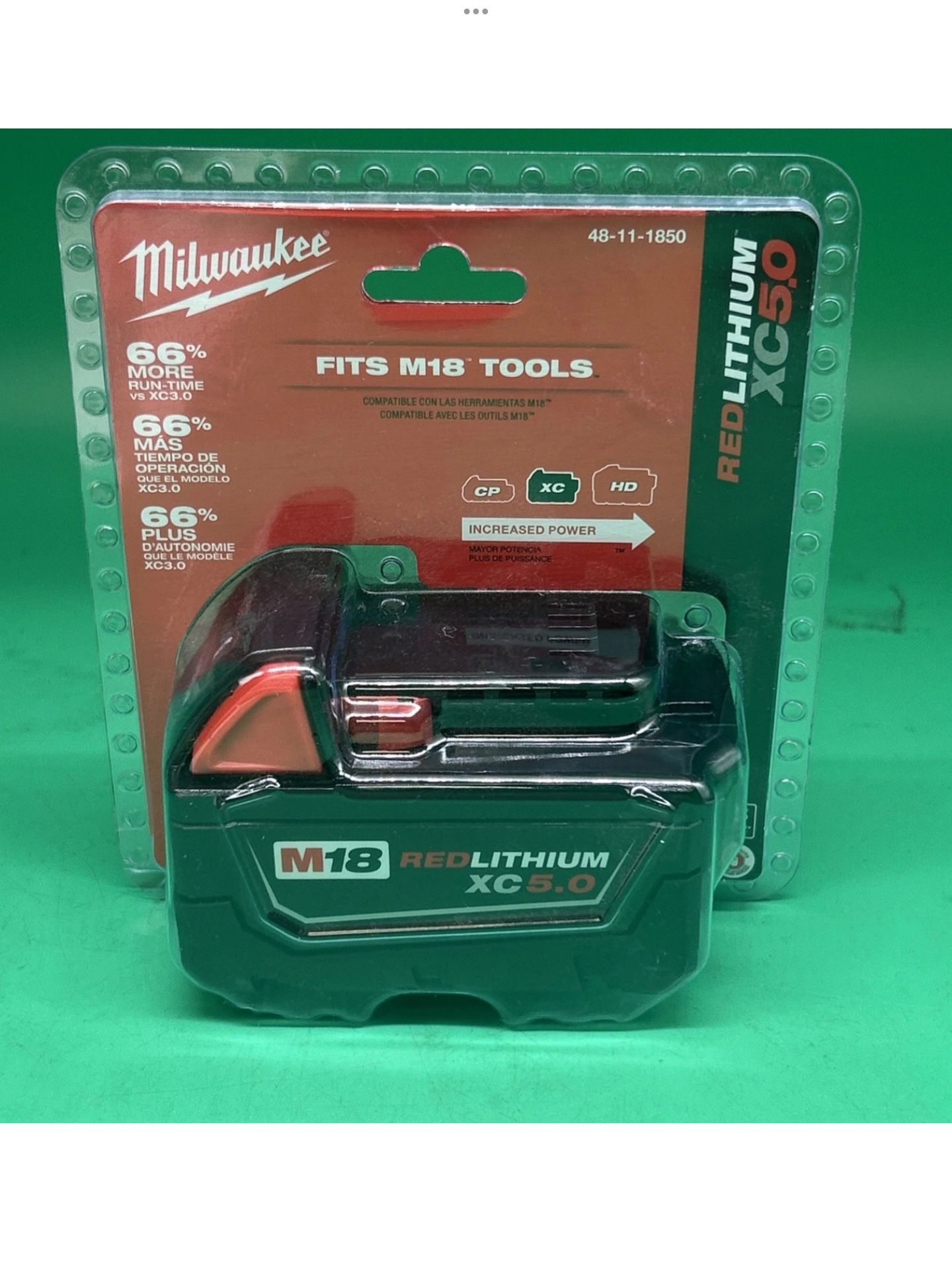 Milwaukee M18 5.0Ah Battery Tool Package Brand New