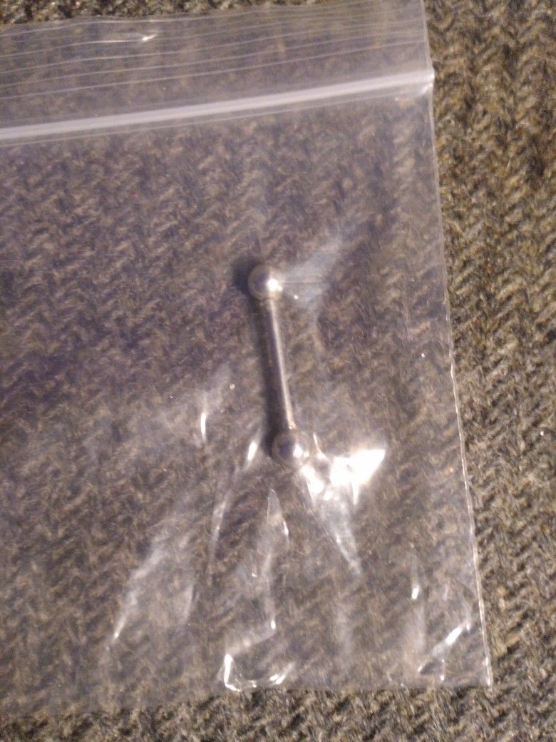 Silver Tounge Piercing Barbell Jewelry