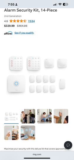Ring alarm security kit 14 piece set