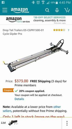 Open box motorcycle glider