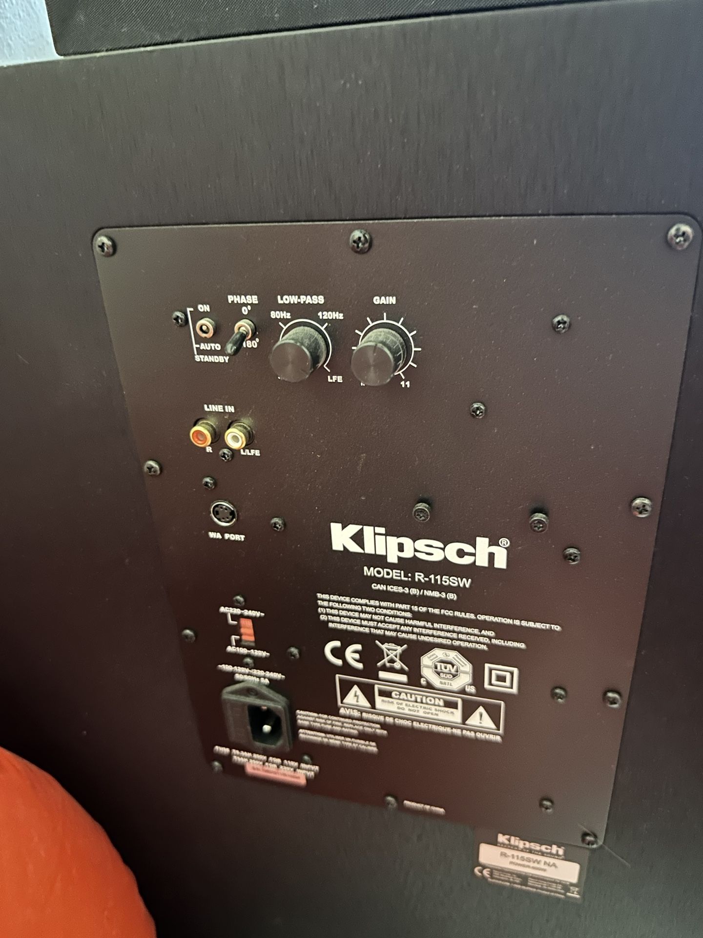 Klipsch R-115w Bass